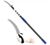 Sierras de Podar Telescopica, Bai You Mei Serrucho con Pértiga Telescópica Podadora de Altura 1,3-4m, Telescopico Serrucho de Poda Arboles Ramas Pertiga Podar de Aluminio Pole Saw Long Reach (1,3-4m)