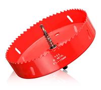 Sierras Perforadoras de 175mm,HSS Bi-Metal para Madera, Plástico, UPVC, Cartón Yeso, Chapa Fina de Hierro