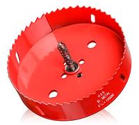 Sierras Perforadoras Madera 135mm, M42 HSS Bi-Metal Sierra de Coron Adaptador y Broc Piloto Sierras Perforadoras para Plástico PVC Aluminio Taladro Percutor Impacto