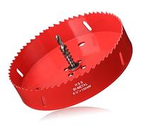 Sierras Perforadoras Madera 155mm, M42 HSS Bi-Metal Sierra de Coron Adaptador y Broc Piloto Sierras Perforadoras para Plástico PVC Aluminio Taladro Percutor Impacto