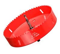 Sierras Perforadoras Madera 160mm, M42 HSS Bi-Metal Sierra de coron Adaptador y Broc Piloto Sierras Perforadoras para Plástico PVC Aluminio Taladro Percutor Impacto