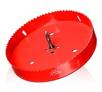 Sierras Perforadoras Madera 200mm, M42 HSS Bi-Metal Sierra de Coron Adaptador y Broc Piloto Sierras Perforadoras para Plástico PVC Aluminio Taladro Percutor Impacto