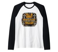 Siervo Religioso de Dios Fiel Jesús Creyente Cristiano Camiseta Manga Raglan
