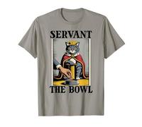 Siervo The Bowl Cat Lover Rascador Poste Divertido Gato Camiseta