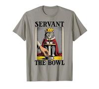 Siervo The Bowl Cat Lover Rascador Poste Divertido Gato Camiseta