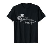 Siesta Key Florida Signature Heart Art - Recuerdo de Playa Camiseta