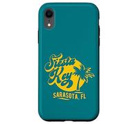 Siesta Key Sarasota Florida Siesta Beach Diseño Retro Carcasa para iPhone XR