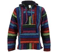 Siesta Mexican Baja Jerga - Sudadera con capucha - Rainbow (mediana)