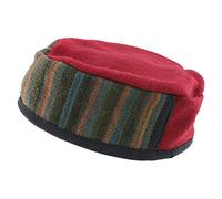 Siesta Sombrero de fumar Mezcla de lana Thinking Lounging Cap Nepalés, Red, L