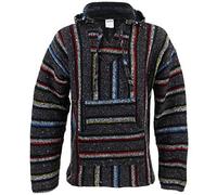 Siesta - Sudadera con Capucha - para Hombre Grau & Regenbogen Gestreift X-Large