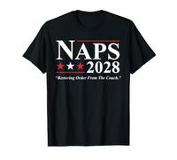 Siestas 2028 Funny Nap Lover Elecciones Parodia Enfermeras Camiseta gráfica económica