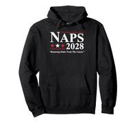 Siestas 2028 Funny Nap Lover Elecciones Parodia Enfermeras Sudadera con Capucha