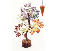 Siete Chakra Árbol Cristal Reiki Feng Shui Plata Vastu Astro Numero Yoga Mesa De Oficina Decoración & Pesca Aventurina Cristal Péndulo Hexagonal Puntiagudo, Radiestesia, Adivinación, Reiki Cargado