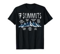 Siete cumbres más altas Everest Kibo Mount Kosciuszko Camiseta