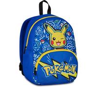Siete Mochila Escuela Pokémon, Azul, 14 L, Monocompartimento, Bolsillo...