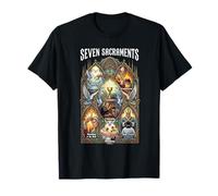 Siete Sacramentos Santa Iglesia Católica Camiseta