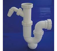 WOLFPACK LINEA PROFESIONAL - Sifon Curvo Extensible T-31, con Toma Lavadora 1 1/2