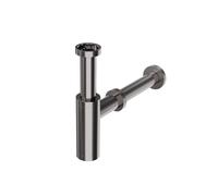 Sifón de diseño Steinberg Serie 100, sin residuos, 1001696BGM, Color: Metal cepillado