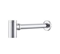 Sifón for lavabo de baño, desagüe for botella, moderno filtro emergente, juego tapón, sifón for, accesorio for caballo, renovación(Chrome 01)