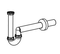 Sifón LAUFEN, DN40, plástico, para bidé mural, blanco, H8939480000001