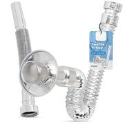 Sifon Lavabo Extensible 5/4 x 32 mm Tubo Desague Flexible Cocina Ajustable Cromado