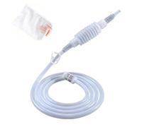 Sifón para Cerveza y Vino, 3 piezas, tubos de filtro de sifón manual para hacer vino, manguera de sifón, juego de filtro elevador de vino, con Abrazadera de Parada de Agua, Tubo de Silicona de 1,6m