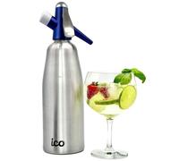 Sifón profesional de soda y agua con gas (1 litro), con libro ilustrado de recetas de cócteles (idioma español no garantizado)