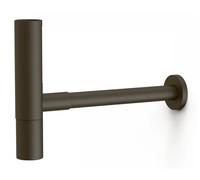 Sifón telescópico redondo de diseño moderno para lavabo acabado negro bronce TRES