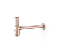Sifón telescópico tipo botella inspeccionable para lavabo con acabado oro rosa mate Complementos Tres