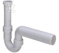 Sifón tubular fregadero 6/4" x 40 plástico blanco 7985 105716
