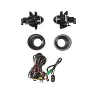 SIFUSM Faros Antinieblas Luces Faros Antiniebla Para Dodge Para Challenger 2015-2020 Kit Cableado E Interruptor Lente Transparente Conjunto Faros Parachoques Delantero Par Proyectores Halo