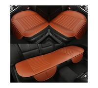 SIFUSM para Lincoln Todos Los Modelos Navigator MKS MKZ MKC MKX MKT Accesorios De Estilo De Coche Cojín Asiento Cuero Universal Juego Fundas Asientos Coche(Full Set Brown)