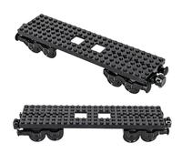 Sifxouped 2 unidades de bloques de construcción para tren de mercancías, juego de construcción de bloques de construcción, bloques de construcción, accesorios de bloques de construcción, bloques de