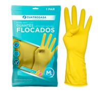 Sigal 48659 Guante Flocado, Amarillo, Talla M