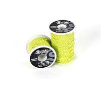 Sigalsub - Bobina de Dyneema revestido, Sk75, bobina de 50 m, blanco con inserciones negras, Ø1,5 mm (amarillo inserciones grises)
