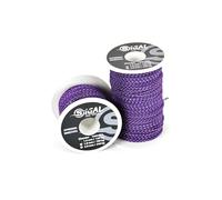 Sigalsub - Bobina de Dyneema revestido, Sk75, bobina de 50 m, blanco con inserciones negras, Ø1,5 mm (violeta con inserciones grises)