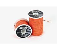 Sigalsub - Bobina de Dyneema revestido, Sk75, bobina de 50 m, naranja con inserciones grises, Ø1,5 mm (naranja inserciones grises)