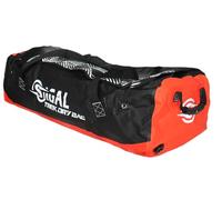 Sigalsub Trek Dry Bag - Bolsa impermeable deportiva, color negro y turquesa, PVC, 114 l, con correa extraíble, asa superior, 75 x 35 cm, Negro y naranja., Deportivo Impermeable