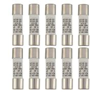 SIGANDG 32A 500V Fusible de tubo cerámico RT18-32 10x38mm Fusibles cilíndricos de alta tensión (paquete de 10)