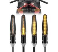 SIGANDG 4 Piezas Intermitentes Moto,DC12V IP67 2700K(Ámbar) Luces LED Para Motocicleta - Ajuste Universal,12SMD LED Piscas Moto,Para Motocicleta Cruiser Scooter