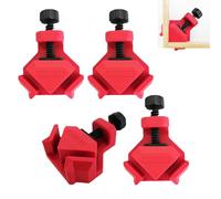 SIGANDG 4 Piezas Sargento escuadra, Sargentos angulo para grosores de tablero de hasta 26 mm, 25 kg de fuerza de sujeción para ángulos exactos de 90°, Herramientas Carpinteria Madera