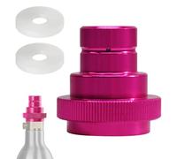 SIGANDG Adaptador rápido de CO2 compatible con Duo/Terra/Art Soda Water Maker, Adaptador Rápido para Soda-stream CO2, Quick Connect QC para cilindro de 60L, Rosca trapezoidal TR21-4, Rosa