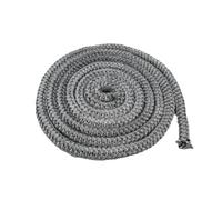 SIGANDG Cuerda Fibra de Vidrio, Junta Refractaria Chimenea 6mm x 4m, Cinta Ignífuga para Chimeneas,Cinta de Sellado para Chimenea, Juntas para Estufas de Leña, Fibra de Vidrio