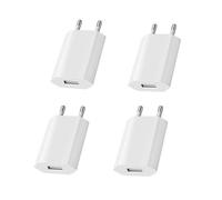 SIGANDG Paquete de 4 Adaptadores de Enchufe Universal de Cargador Rápido USB 5V/1A, Punta de Cargador Adaptador Universal, para Reloj Inteligente/Teléfono Móvil/Auriculares/Tableta