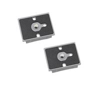 SIGANDG Placas de Liberación Rápida con Tornillo de 1/4 de Pulgada, Compatibles con Manfrotto 200PL-14, Trípode Universal con Placa de Liberación Rápida, 2 Piezas