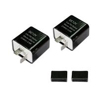SIGANDG Relé Intermitente, Relé LED Intermitente Ajustable,Central para Señales de Giro de Motocicleta, Con Engranaje Ajustable, para Señal de Giro LED de Motocicleta, Paquete de 2