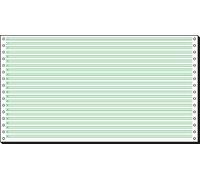 Sigel 08371 - Papel continuo (2000 hojas, 375 x 8", 60 g/m2), color verde