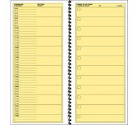Sigel 30200 - Agenda diaria de lista de tareas con espiral (297 x 140 mm), texto en holandés