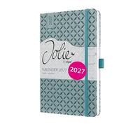 SIGEL 7J135 Agenda semanal, A5, verde natural | Calendario, planificador, agenda semanal, organizador | Certificado FSC - Jolie