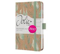 SIGEL 7J813 Agenda semanal, A5, marrón, rosa, blanco | Calendario, planificador, agenda semanal, organizador | Certificado FSC - Jolie